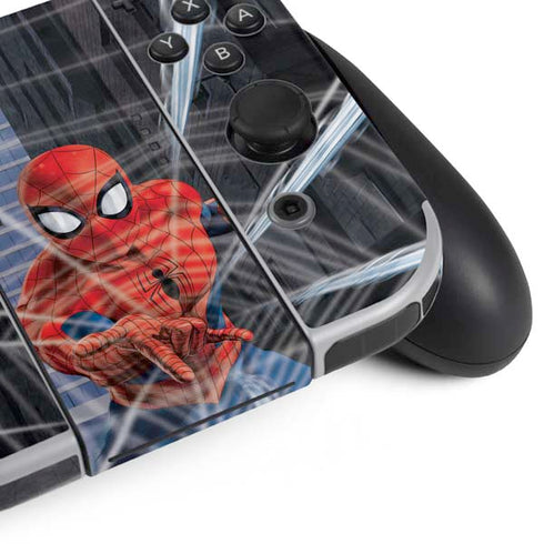 Marvel Spiderman Web Throw Nintendo Switch OLED (2021) Skin